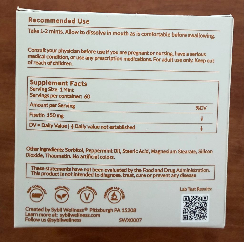 Longevity 2: Fisetin Peppermints