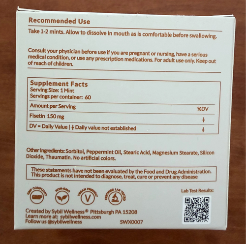 Longevity 2: Fisetin Peppermints
