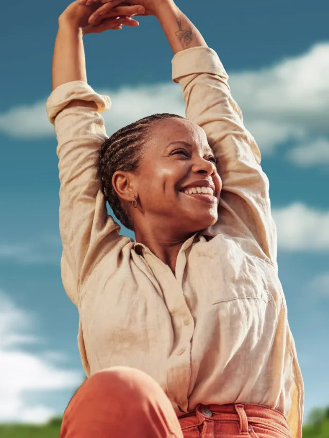 Vitality and energy, warm portrait